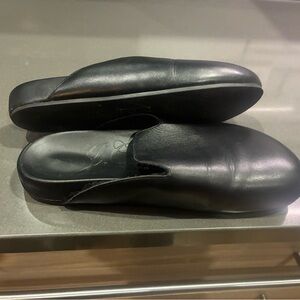 J. Crew Black Leather Slip-Ons
